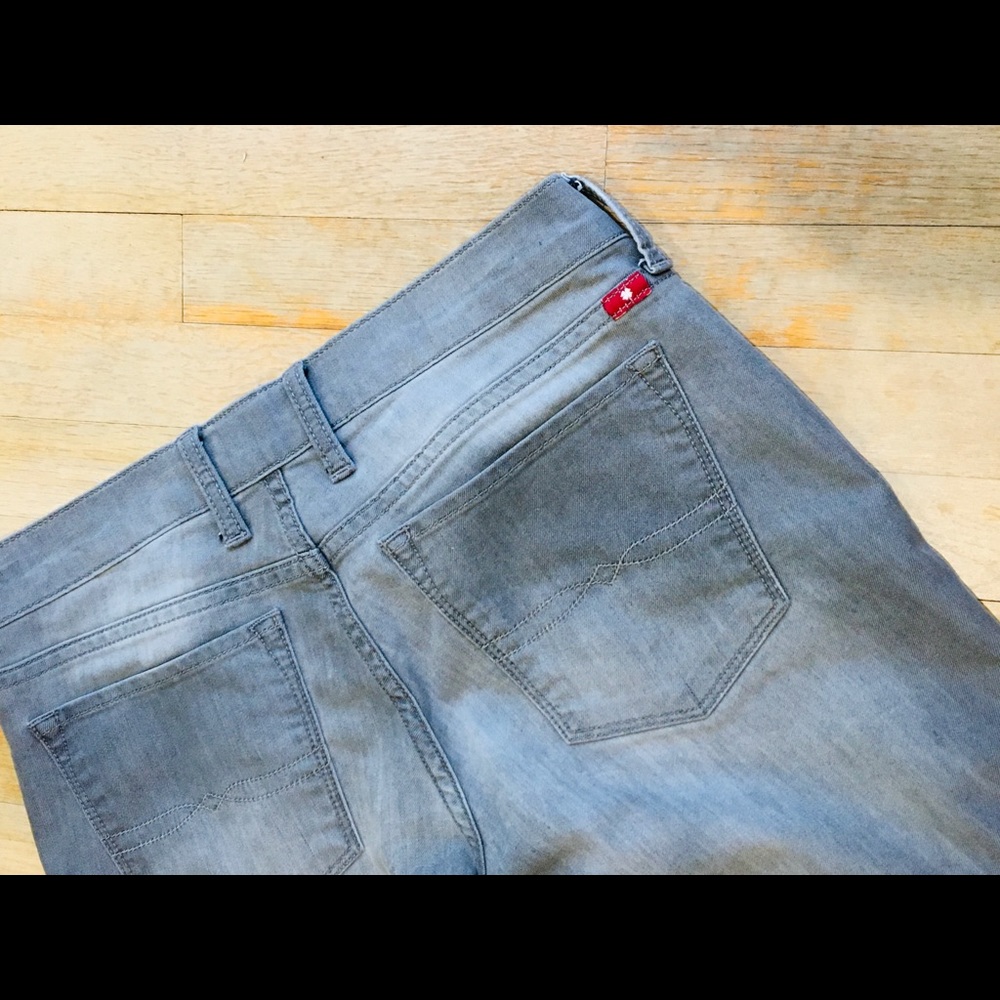 Lucky Brand grey skinny zipper jeans - Picture 3 of 8